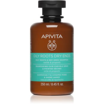 Apivita Oily Roots & Dry Ends Shampoo Sampon pentru scalp gras si fire de par cu terminatii uscate - imagine 2